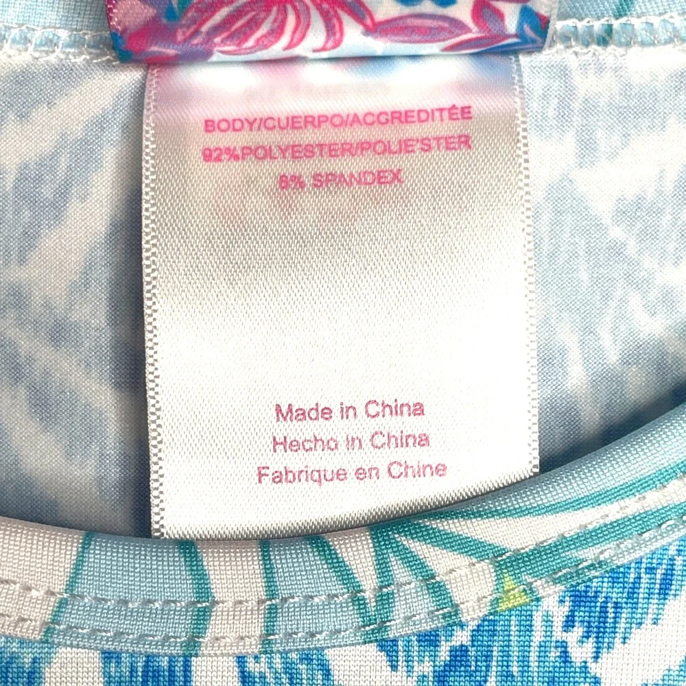 Stella Parker Long Sleeve Rash Guard Small Hawaiian Floral UPF 30+ Surf Swim Top